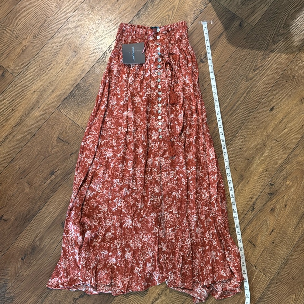 Cynthia Rowley Red skirt brand new XS